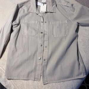 Casual Light Tan Button Down Shirt